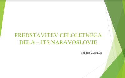 Predstavitev celoletnega dela ITS – naravoslovje